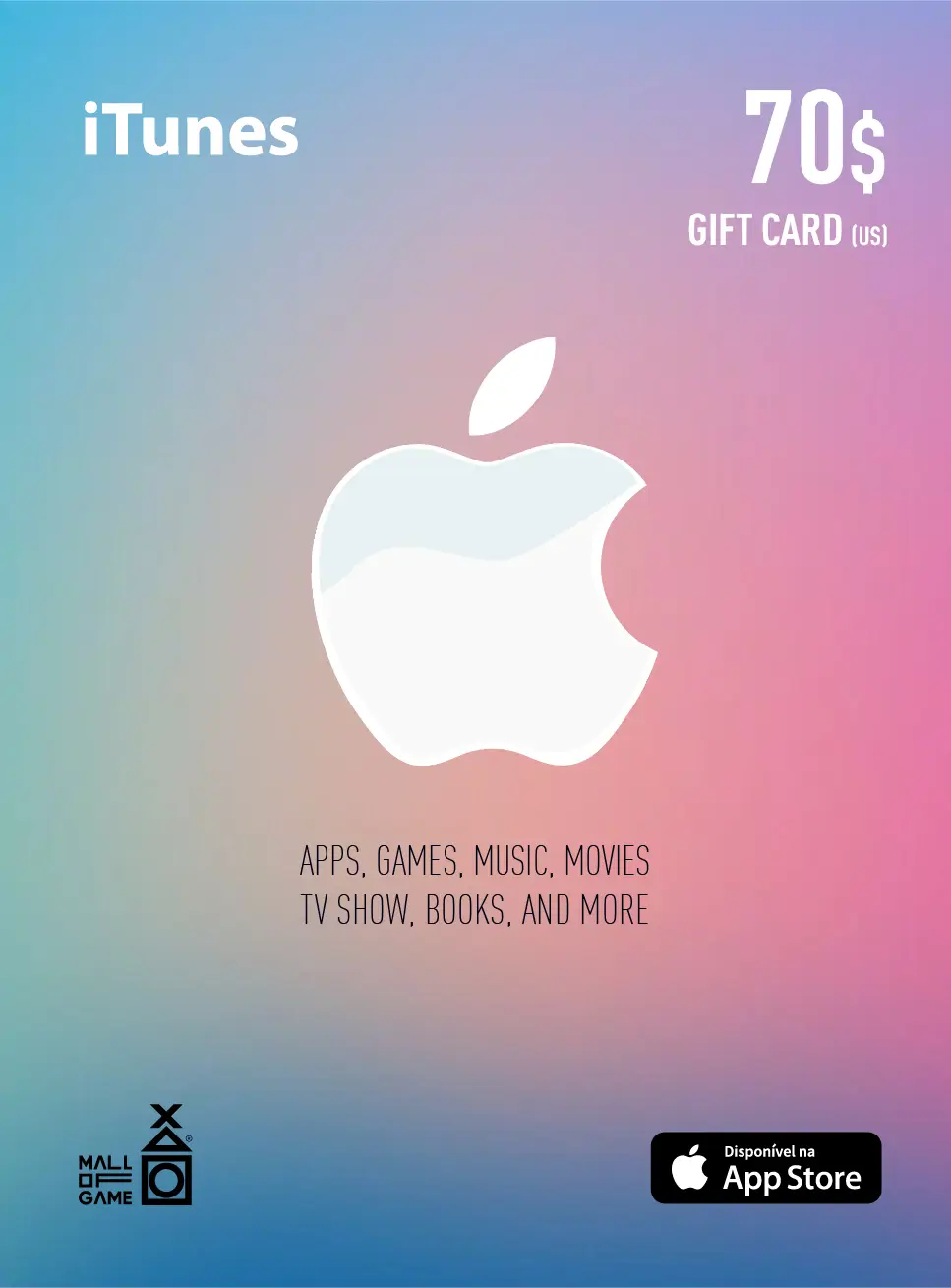  iTunes USD70 Gift Card (US)